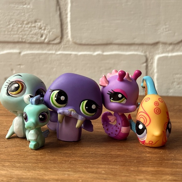 LPS littlest pet shop LOT aquatic creatures 5 pcs. - Picture 1 of 7